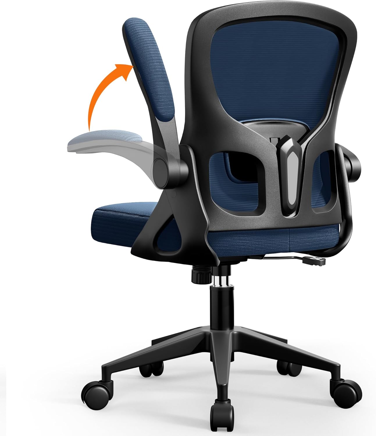 Office Chair Ergonomic Desk Chair, Adjustable Lumbar Support Rolling Swivel Comfy Chair
