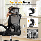 Drafting Chair, Tall Office Chair for Standing Desk, Ergonomic High Back with Headrest, Lumbar Support
