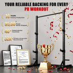 BlackPear Squat Rack, Adjustable Power Rack with Pull Up Bar for a Home Gym