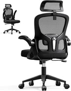 Ergonomic Office Chair, Mesh Desk Chair with Adjustable Headrest & Lumbar Support