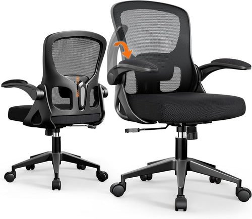 Office Chair Ergonomic Desk Chair, Adjustable Lumbar Support Rolling Swivel Comfy Chair