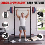 BlackPear Squat Rack, Adjustable Power Rack with Pull Up Bar for a Home Gym